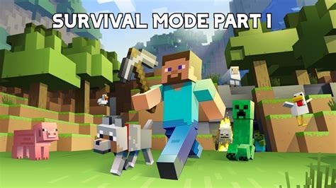 Minecraft Survival Mode Gameplay Part 1 No Commentary Youtube