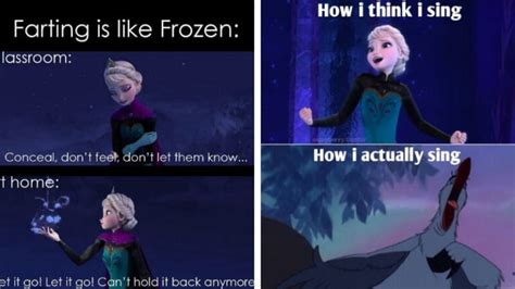 let it go memes is probably the only disney lyric worth screaming