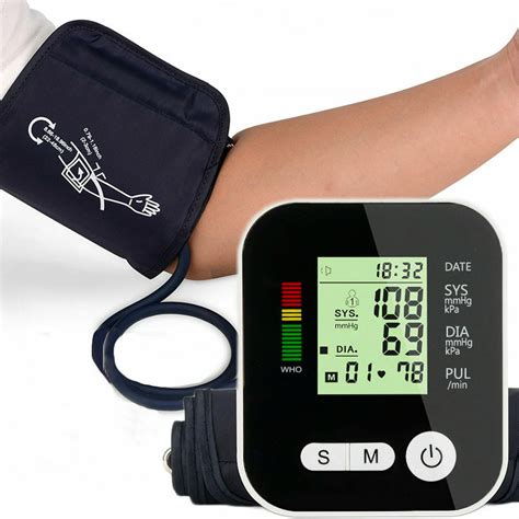 Automatic Digital Upper Arm Blood Pressure Cuff Monitor