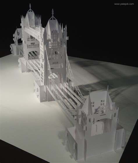 Papercraft Architecture Tower Bridge London Origami Pinterest