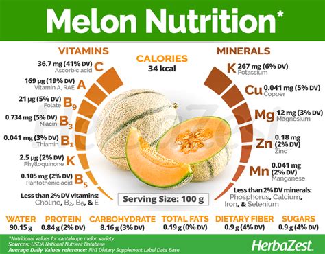 Melon Nutrition Facts Fruit Nutrition Diet And Nutrition Nutrition