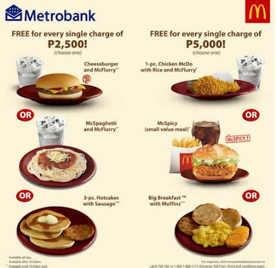 Can i use a credit card at mcdonalds drive thru. McDonald s Treats w/ Metrobank ~ Philippine Freebies ...