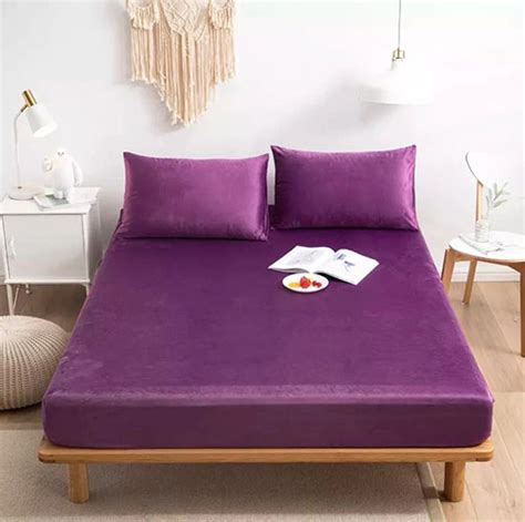 Velvet Fitted Bed Sheet Buy Pure Velvet Fitted Bed Sheet Online