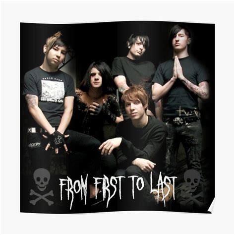 From First To Last Band Poster For Sale By Loygutmann Redbubble