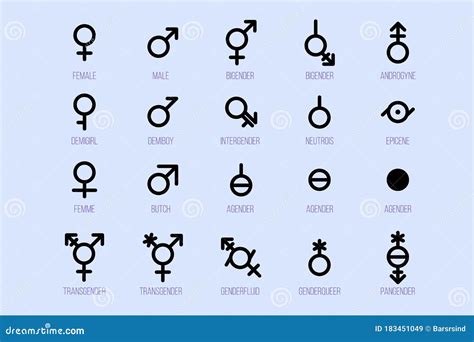Symbols Of Sexual Orientation Cartoon Vector 26502345