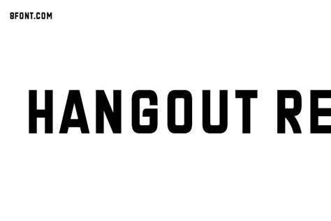 Hangout Regular Graphic Design Fonts