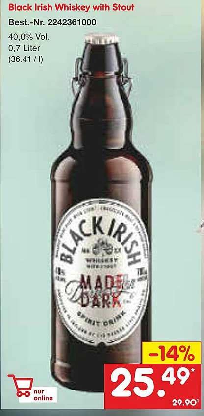 Black Irish Whiskey With Stout Angebot Bei Netto Marken Discount