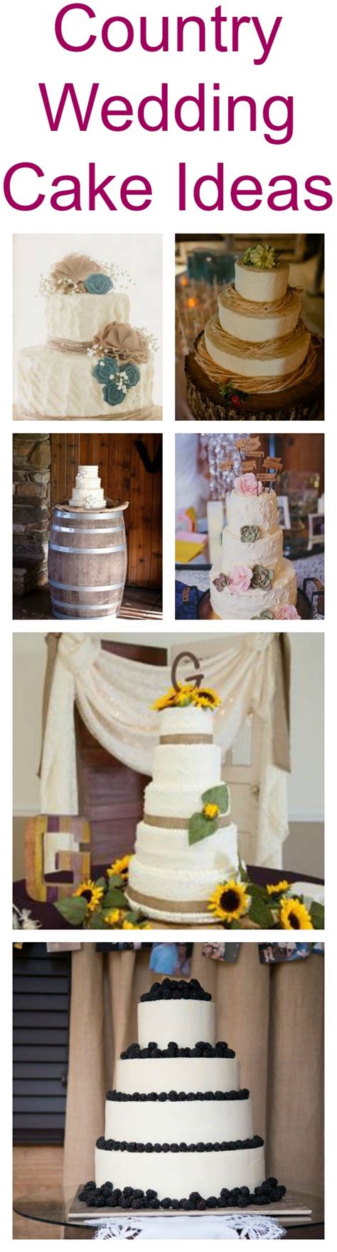 Browse through our inspiration gallery and get ready to sketch out rustic wedding ideas 'til the cows come home. Country Wedding Cake Ideas - Rustic Wedding Chic