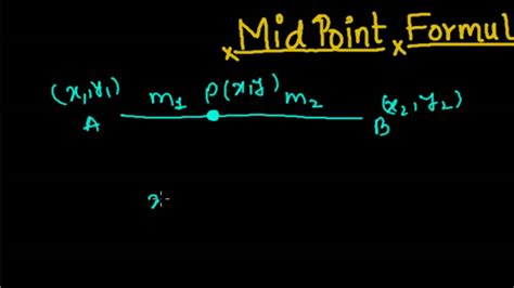 Midpoint Formula Coordinate Geometry Youtube