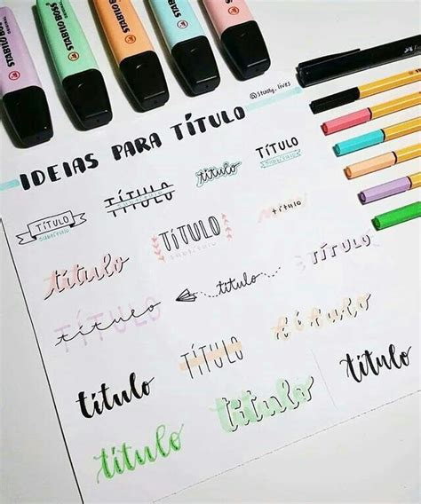 📏ideas De Títulos Doodles Separadores Y Más📏 Bullet Journal Y