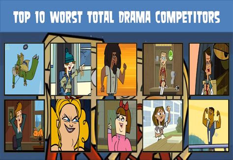 Top 10 Worst Total Drama Competitors By Drago Pantherforever On Deviantart