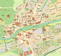 Mapa del centro de Burgos - Tamaño completo