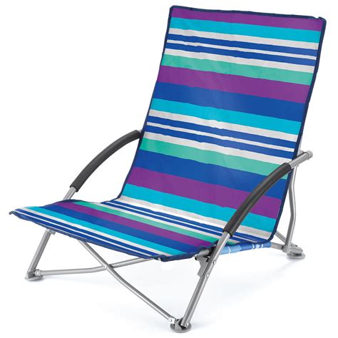 If you'd like a cooler relaxation experience, consider a waterside chair with a lower frame that allows you to catch a splash or two. Low Folding Beach Chair Camping Festival Beach Pool Picnic ...