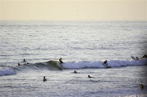 Surfing At Pacific Beach In San Diegoca Editorial Stock Image Image