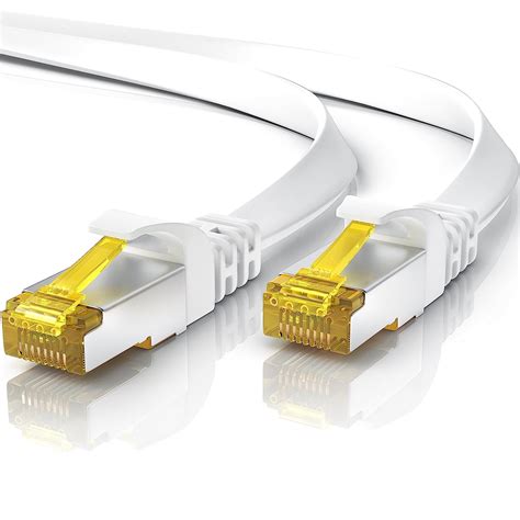 Primewire 15m Câble Réseau Cat 7 Plat Câble Ethernet 15 Mètres