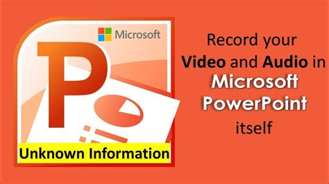 How To Record Video And Audio Using Powerpoint பவர்பாயிண்ட்