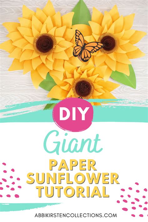 Paper Sunflowers Paper Flowers Diy Diy Paper Paper Crafts Diy