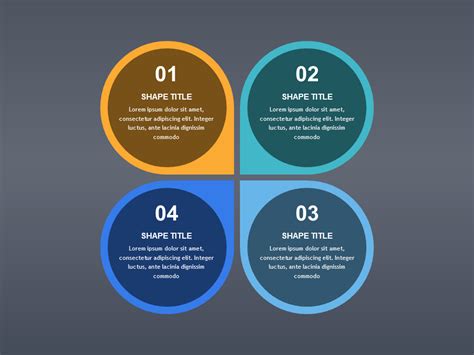 Download Four Section Circle Powerpoint Templates