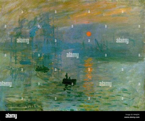 Claude Monet Impression Soleil Levant 1872 Stock Photo Alamy