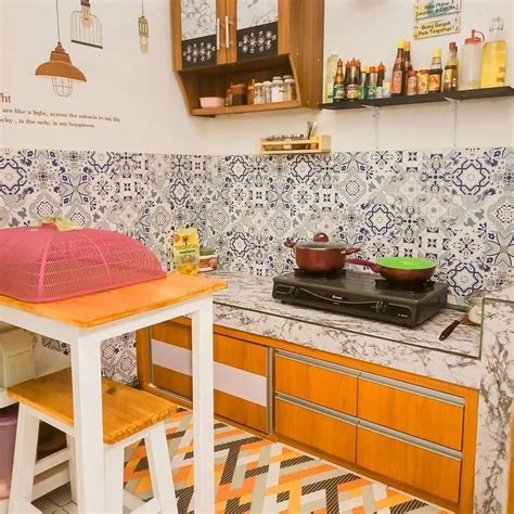 dapur minimalis sederhana fungsional cocok  ruangan sempit