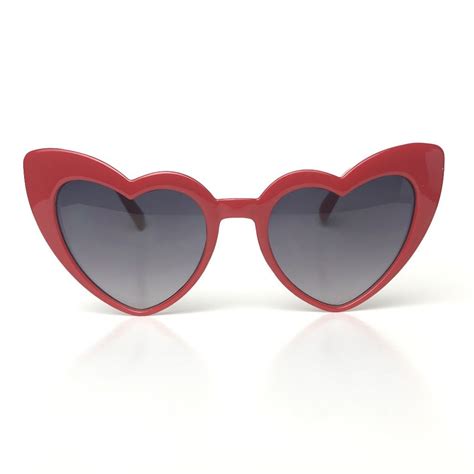 Red Heart Shaped Sunglasses Heart Shaped Glasses Heart Sunglasses