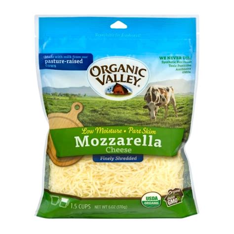 Save On Organic Valley Mozzarella Cheese Finely Shredded Order Online