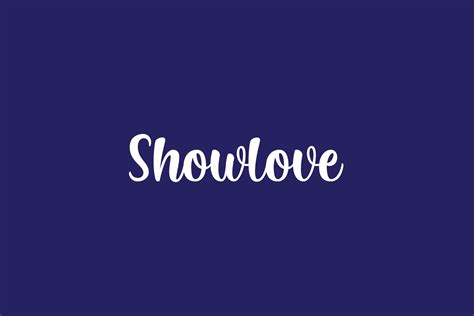 Showlove Fonts Shmonts