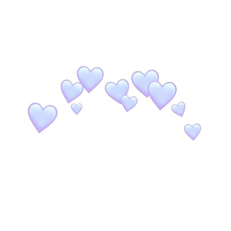 Freetoedit Hearts Blue Pastel Crown Sticker By Sk123