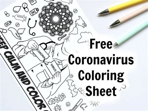 Discover our free coloring pages for kids. Art Therapy - Free Coronovirus Coloring Sheet Printable ...