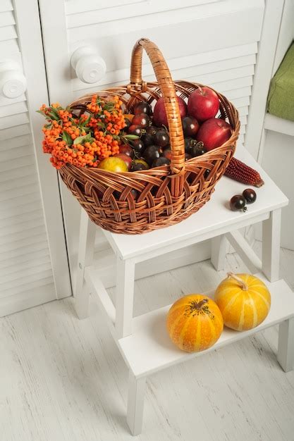 Premium Photo Thanksgiving Set Of Fruits And Vegetables