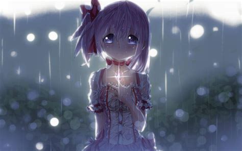 Girl Crying In The Rain Wallpaper Anime Wallpaper Better