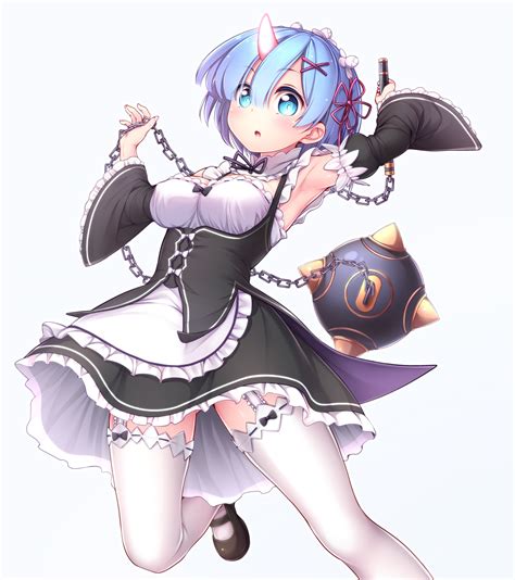 Rem With A Chain Ball Re Zero Starting Life In Another World Know Your Meme