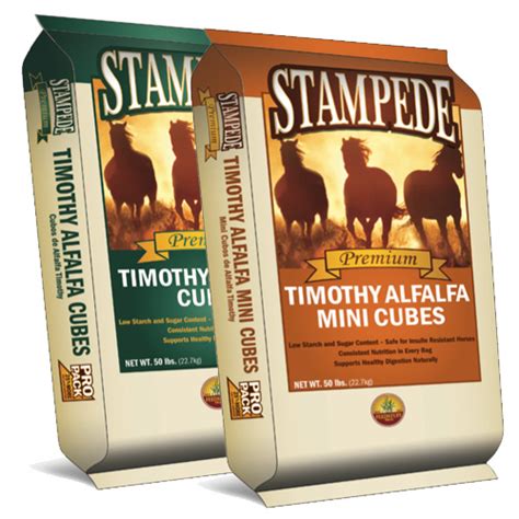 Timothy Alfalfa Cubes Stampede Premium Forage Consistently Consistent
