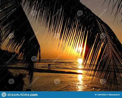 Romantic Scene At Sunset Lovina Beach Bali Stock Photo Image Of