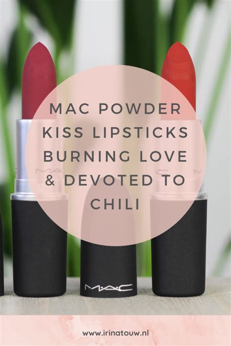 Mac devoted to chili powder kiss lipstick. MAC Powder Kiss lipsticks Burning Love & Devoted to Chili ...