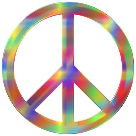 Colorful Peace Sign Clip Art Image Clipsafari