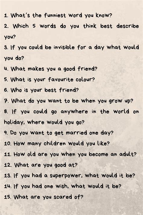 Fun Questions To Ask Your Kids Kids Questions Fun Questions To Ask