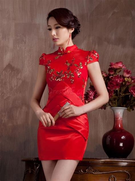 Vestidos Estilo Chino Asian Dress Asian Outfits Oriental Fashion