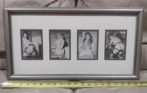 Vintage 1950s Girlie Pin Up Photo Lot 4 Busty Blonde And Brunette Nude B