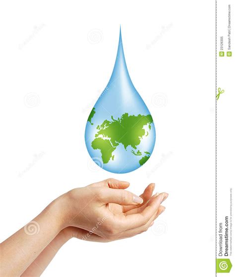 Save Earth Water Concept Royalty Free Stock Photo Image