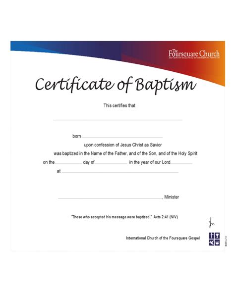 2024 Baptism Certificate Fillable Printable Pdf And Forms Handypdf