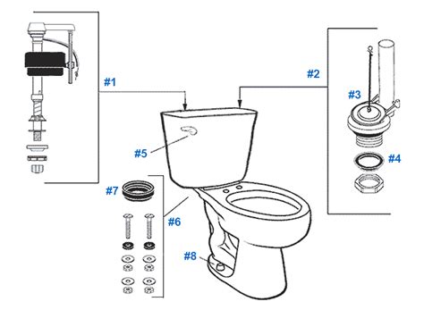 Mansfield Protector Toilet Replacement Parts
