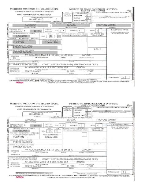 Xls Afil 02 Formato Alta Imss Dokumentips