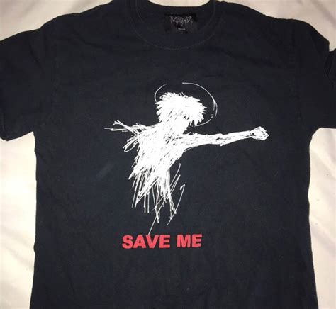 Revenge Revenge Black “save Me” T Shirt Grailed