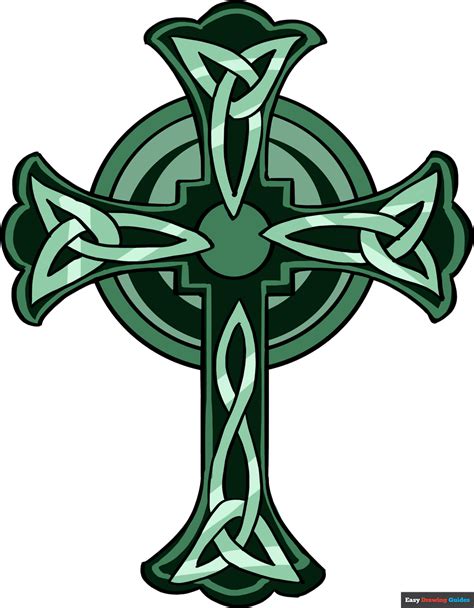Celtic Knot Cross Outline