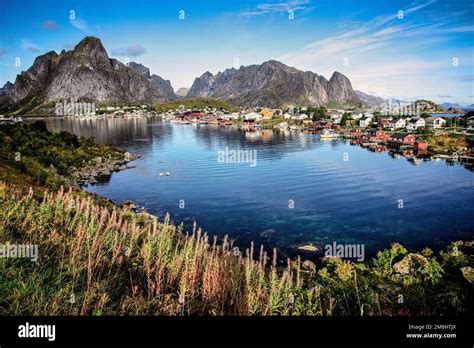 The Village Of Reine Sits On A Protected Harbor On The Coast Of