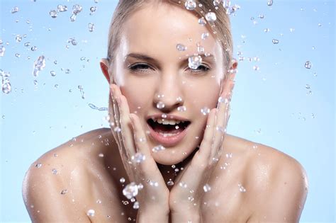 Beautiful Woman Washing Her Face Yns Cosmeceutical Skincare