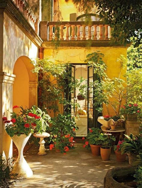 Spanish Style Homes With Courtyards Small Bathroom De