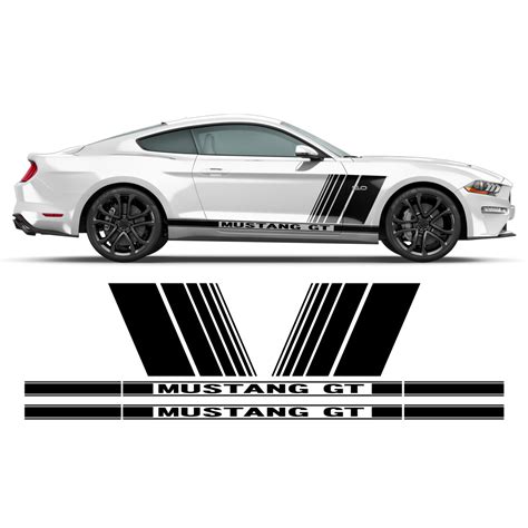Mustang Side Graphic For Ford Mustang 2015 2020 Autodesignshop