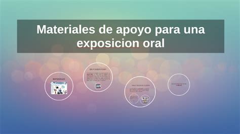 Materiales De Apoyo Para Una Exposicion Oral By Juniorfernando Mosquera